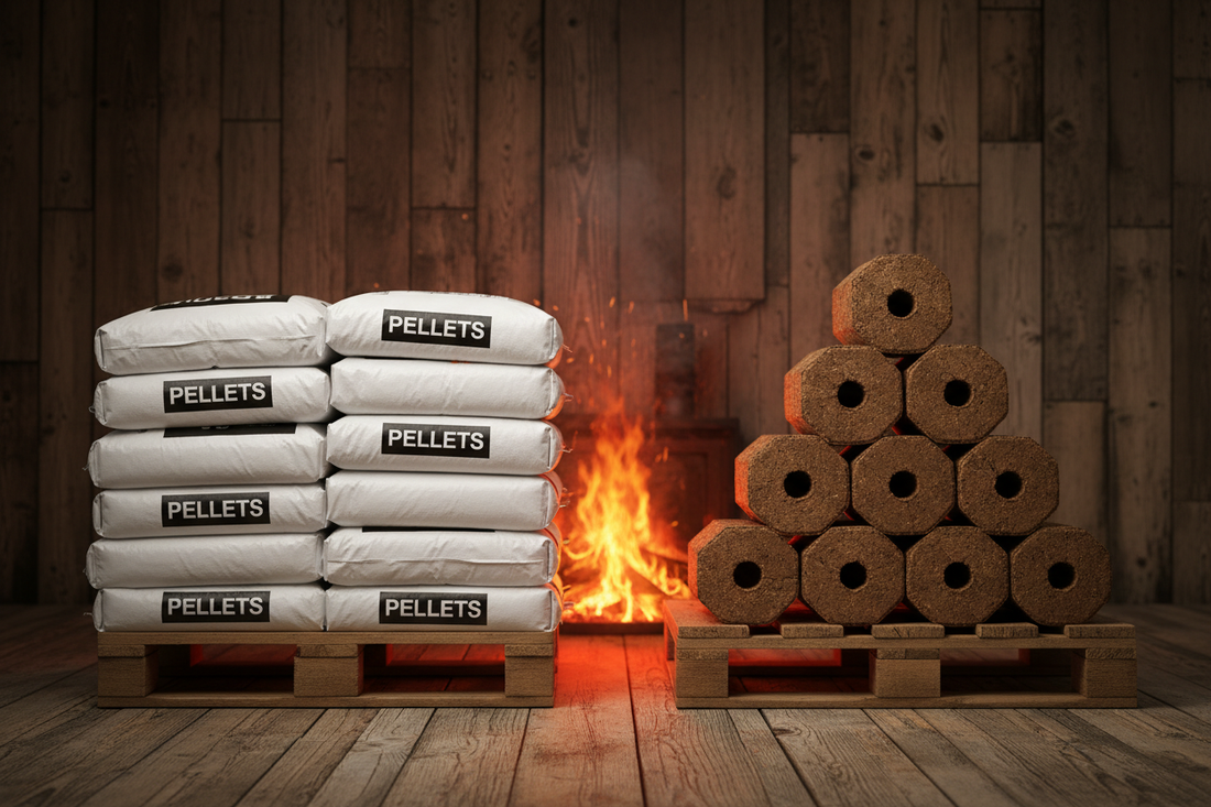 Pellets vs Briquetes: qual a melhor escolha para o inverno?