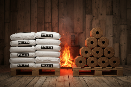 Pellets vs Briquetes: qual a melhor escolha para o inverno?
