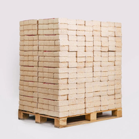 Briquetes de madeira 100% macia – palete de 960 kg